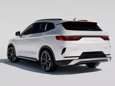  BYD Song Pro SUV 3D Model RIGGED 3D model
