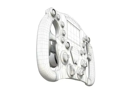 Oreca Steering Wheel Low-poly 3D model