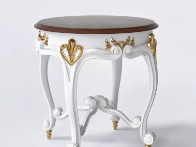 Cute french country side table  3D model