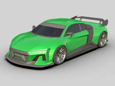 Sport Car 2025 Low-poly 3D model