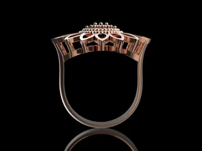 Modern Ring 3D print model 3