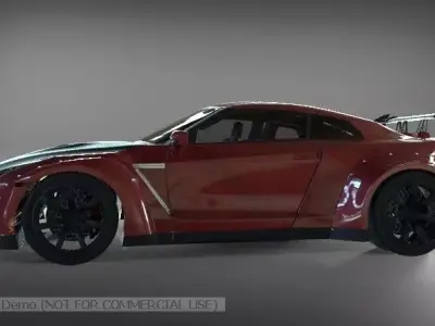 Nissan GTR 3D model