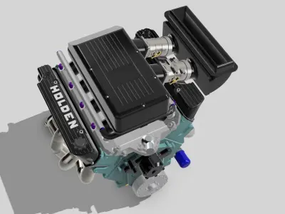 Holden Group A Walkinshaw 304 V8 Engine Commodore VL 3D print model