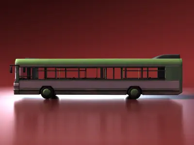 City Bus Low-poly 3D model