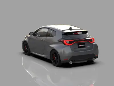 Toyota GR Yaris 2024 HQ interior 3D model
