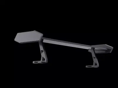 Spoiler tuning industrial mechanical part  3D model