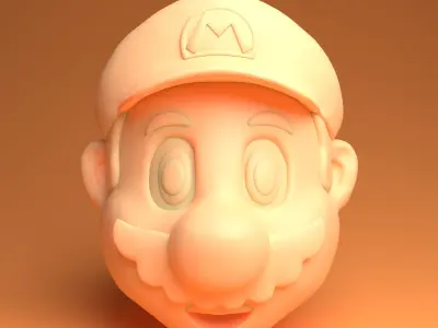 Super Mario 3D print model