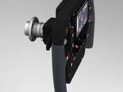 Mp4 30 steering wheel Low-poly 3D model