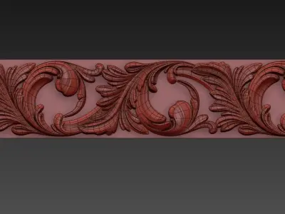 3D model Carved molding 3D model