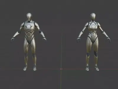 Free Blender Manny Rig and Quinn Rig from Unreal Engine Free 3D model