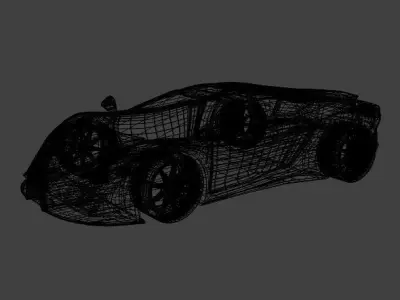 Exona supercar concept  3D model