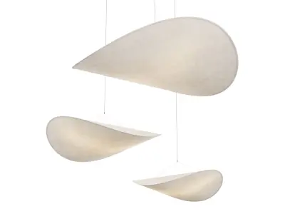 Wabi-sabi Tense Pendant Lamp Dia 70 90 120 3D model