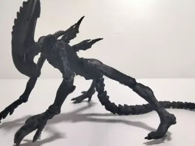 REAL ALIEN XENOMORPH FLEXI Free 3D print model