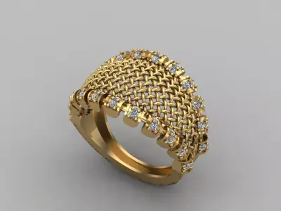 Women Ring 3DM Womens Ring 3d models 3D print model 3D print model 15