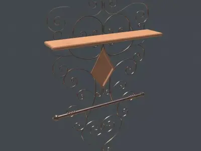 Shelf Ornate 3D model