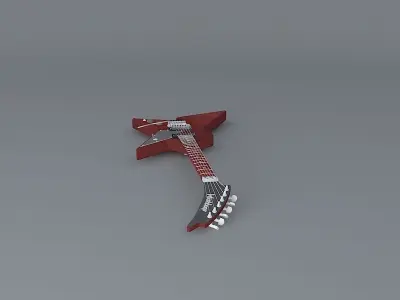 Washburn Dimebag Darrell Culprit model guitar Free 3D model
