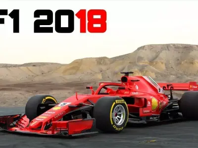 F1 Ferrari SF71H 2018 3D model