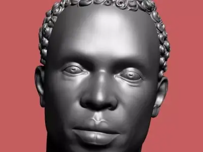Man Bust 3D print model