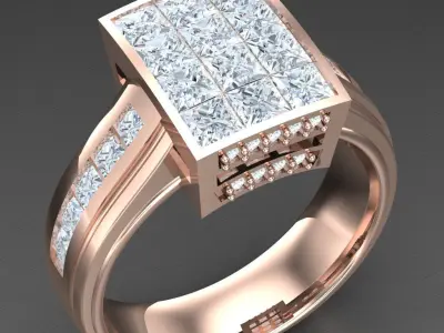 Luxury Men Rings Designs 6MR090 3D print model