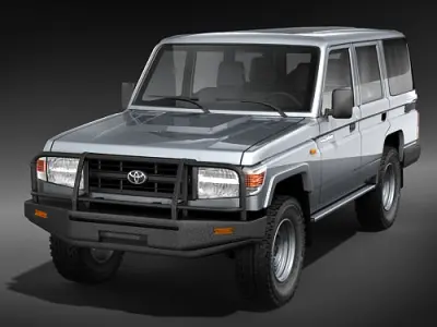 Toyota Land Cruiser 70 series Wagon 3D model