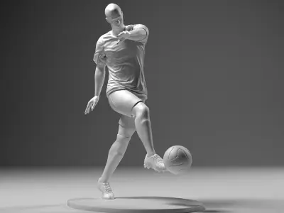 Footballer 04 Footstrike 03 Stl 3D print model