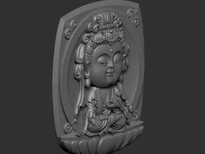 Baby Kwanyin Bodhisattva 3D print model