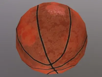 Basket Ball Low-poly 3D model