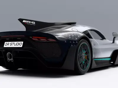 Mercedes-Benz AMG ONE 2023 Low-poly 3D model