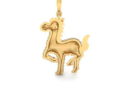 Horse pendant 3D model