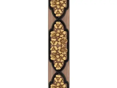 ornament decorative001 Low-poly 3D model