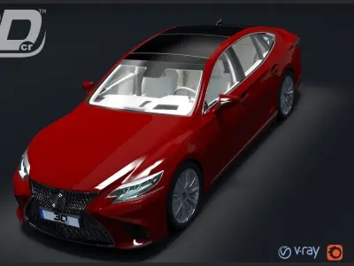 Lexus LS 500 2018 3D model