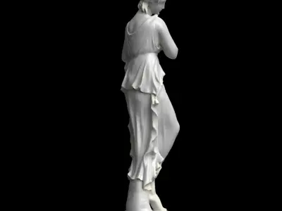 Statue - Roman Goddess - Flora 3D model