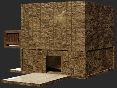 old medieval house  3D model