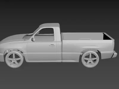 Chevrolet Silverado 2006 Body For Print 3D print model