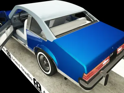 buick-skylark-2-door-coupe-1977 car 3D model