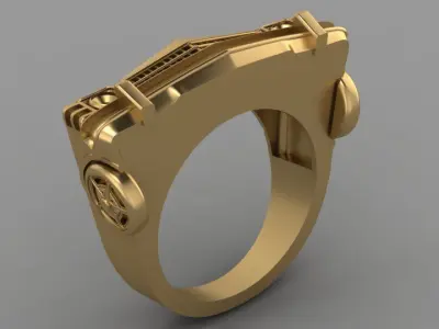 car ring 3D print model