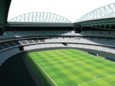 Marvel Stadium Melbourne Low-poly 3D model