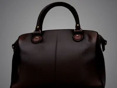 Leather Handbag 3D model