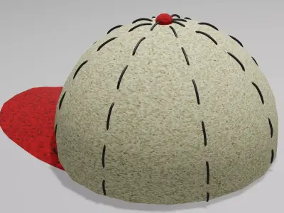 Summer cap Obj and Blend 3D model