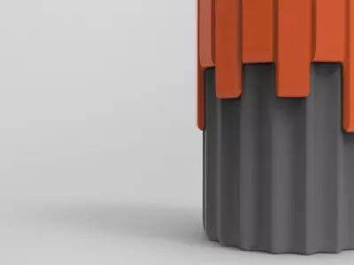 Eggo Plant Pot Low-poly 3D model