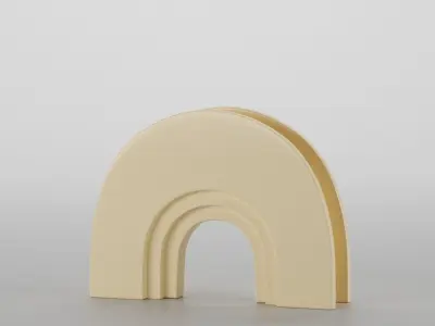 ARCHED MODERN VASE 3D model