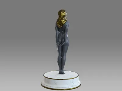 Zodiac Sign Female Virgo Low-poly 3D model