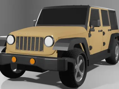 Jeep Wrangler 3D model from CGTrader