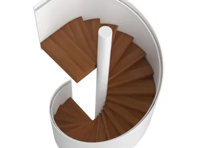 Spiral staircase 6 3D model