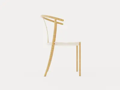 Elysia Dining Chair Low-poly 3D model