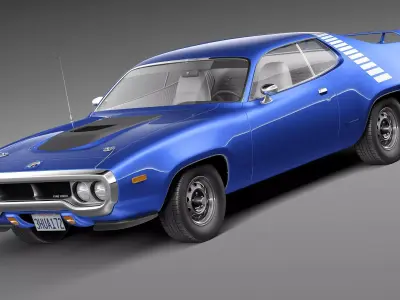 Plymouth Road Runner GTX 1971-1972 3D model