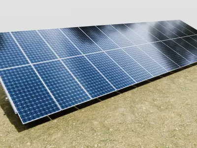 Single Column Solar Construction Type-1 3D model