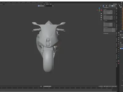 Futuristic bike 3D model