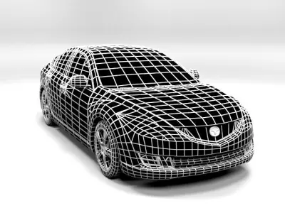 MAZDA 6 5DOOR 2009 LOWPOLY Low-poly 3D model