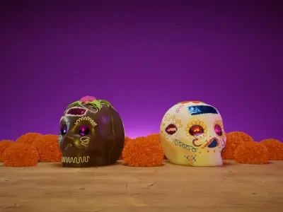 Calaverita de Azucar - Sugar Skulls  3D model